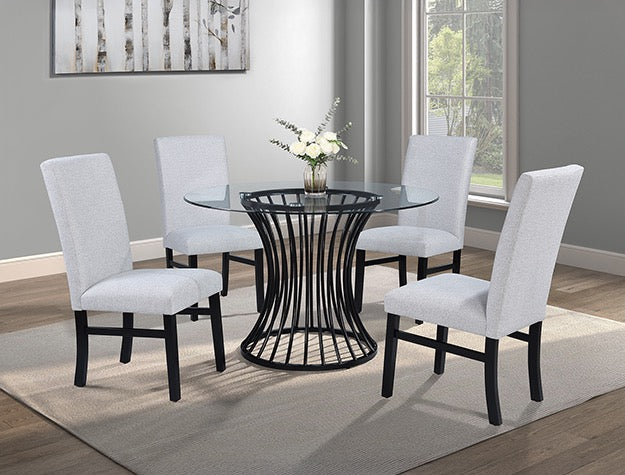 TRACY DINING SET 5 PC DOVE