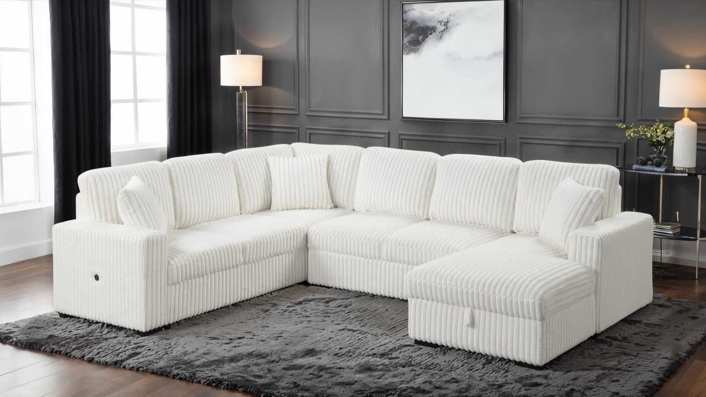 GRANDE SECTIONAL BLACK/CREAM/GREY