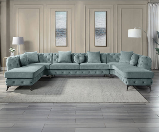 Zerah Sectional Sofa W/7 Pillows