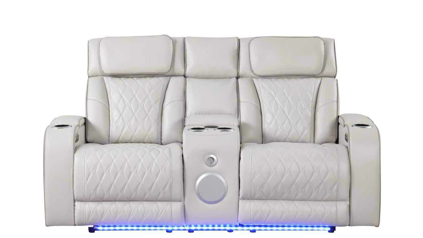 POWER SOFA AND LOVESEAT W MASSAGE, BLUETOOTH SPEAKERS, LED LIGHTS AND MORE