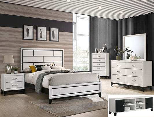 Akerson Chalk Bedroom Set