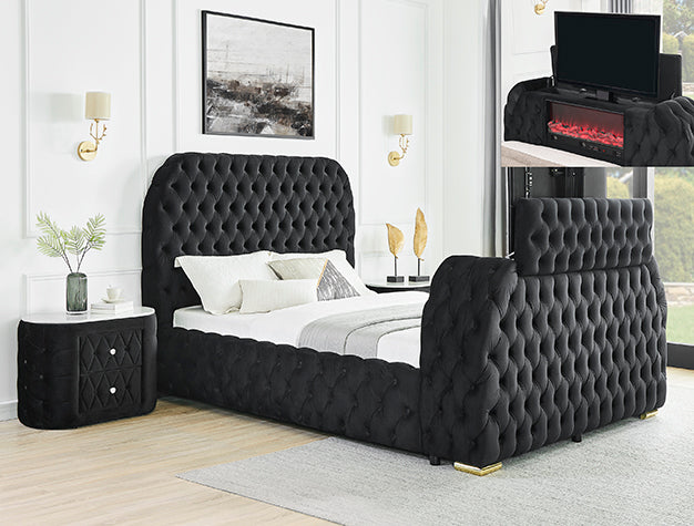 Natalia Bed with Fireplace