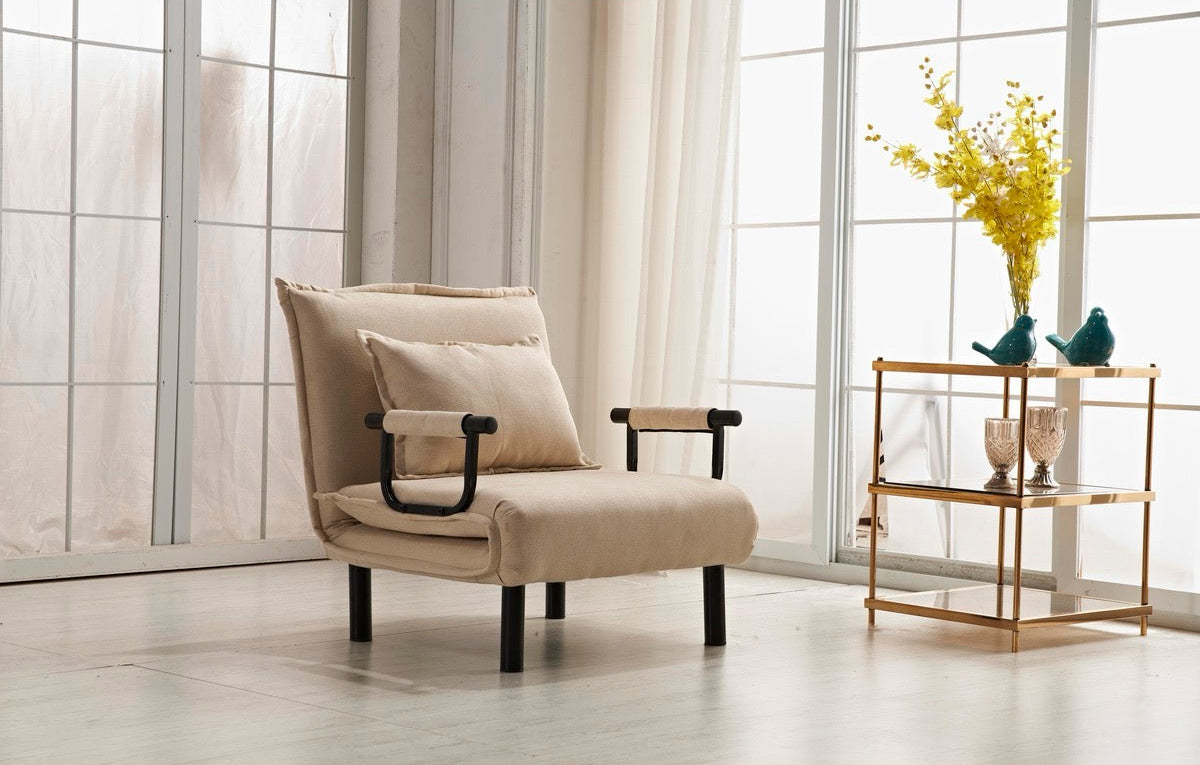 Fabric Multi-Functional Click Clack Chair