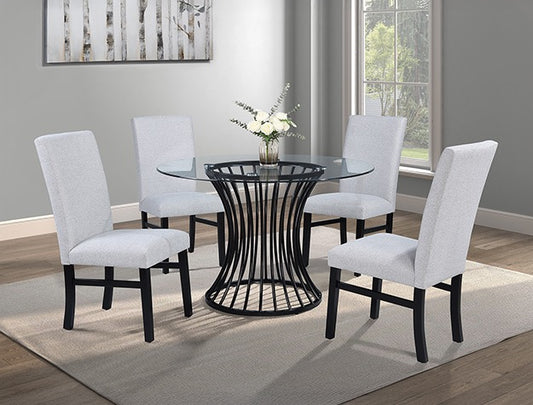 TRACY DINING SET 5 PC DOVE