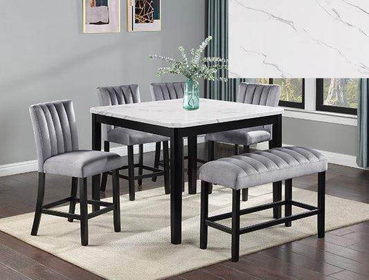PASCAL COUNTER HEIGHT DINING SET 6 PC