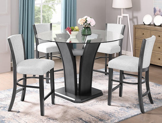 CAMELIA DOVE COUNTER HEIGHT DINING SET 5 PC