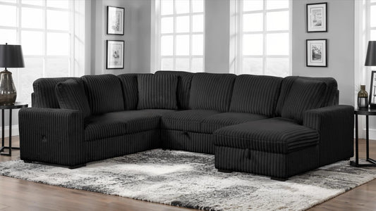 GRANDE SECTIONAL BLACK/CREAM/GREY