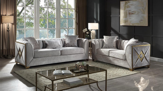 VELENCIA LIVING ROOM SET 2PC SOFA AND LOVESEAT